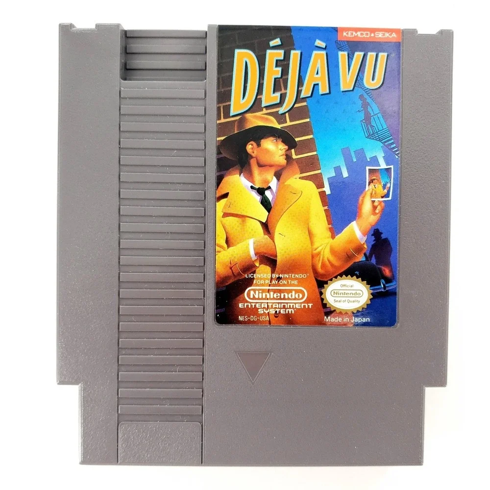 Deja Vu Nintendo NES Authentic w/ Manual & Case Near Mint Label Tested & Works